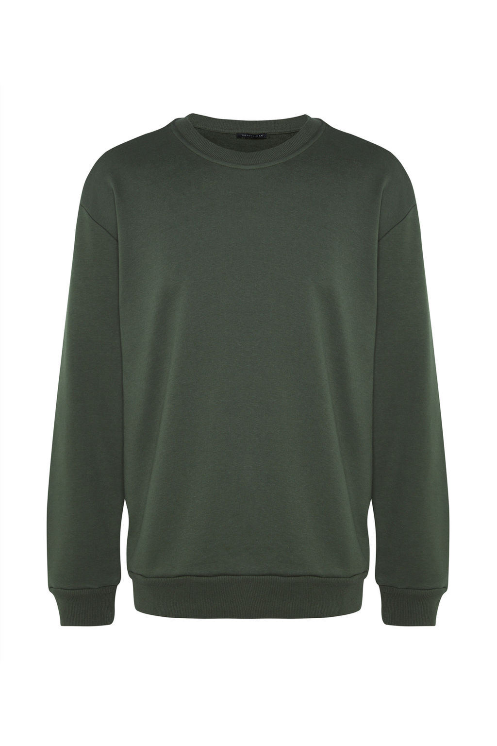 TRENDYOL MAN Siyah Oversize/Genis Kesim Bisiklet Yaka Sanat Tema Aplikeli Ici Polarl? Sweatshirt TMNAW24SW00038 - Trendyolmilla фото 6