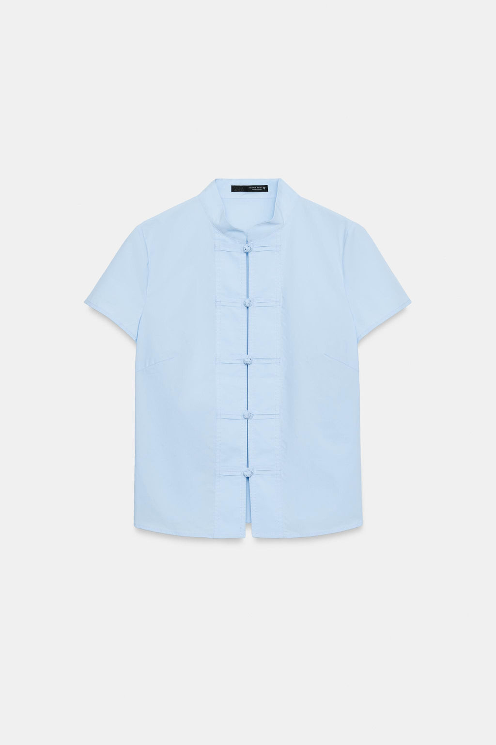 CAMISA POPEL?N ALAMARES / Azul