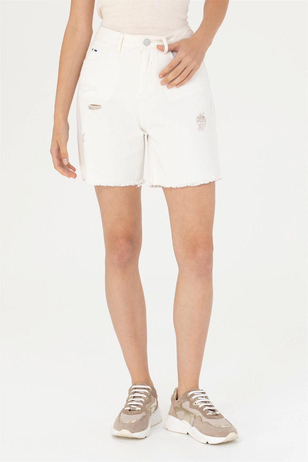 U. S. Polo Assn Женские белые джинсовые шорты Неожиданная скидка в корзине - U.s. polo assn фото 2