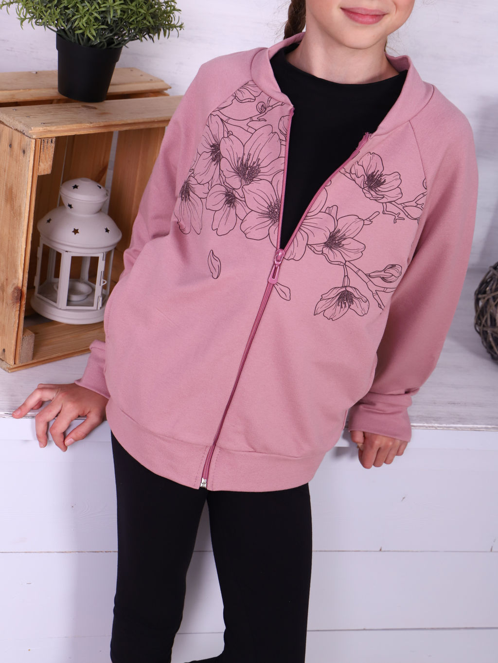 Толстовка "Акира" сухая роза