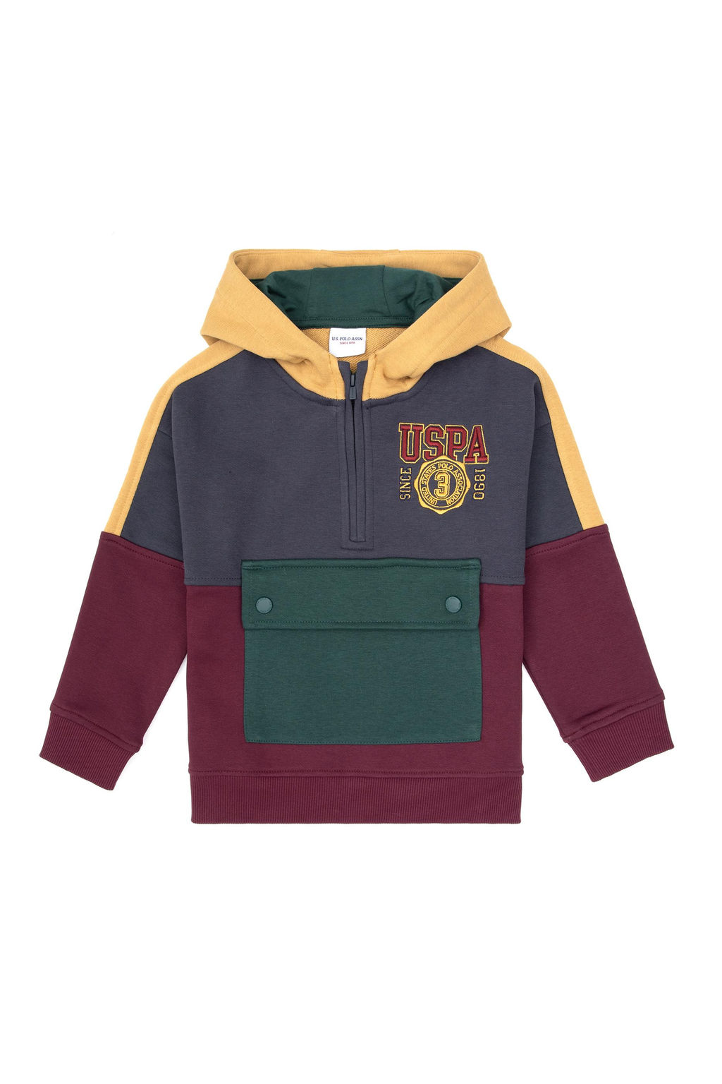 Erkek _ocuk Bordo Kap__onlu Sweatshirt - U.s. polo assn фото 4