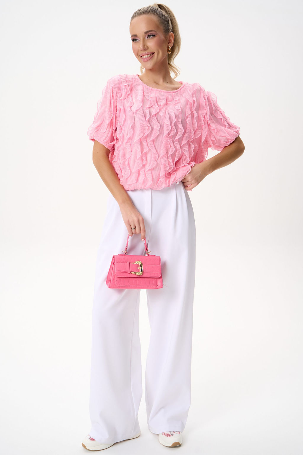 Блузка Лили (розовый) - Эльза фото 3