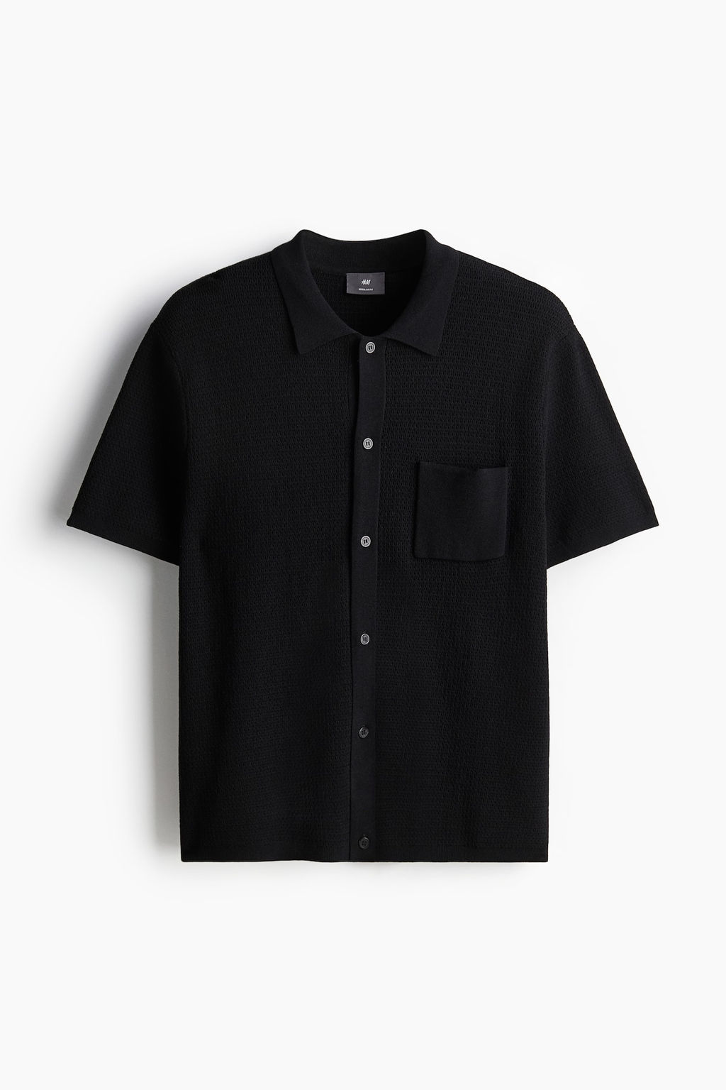 Camisa en punto texturizado Regular Fit - H&m фото 5