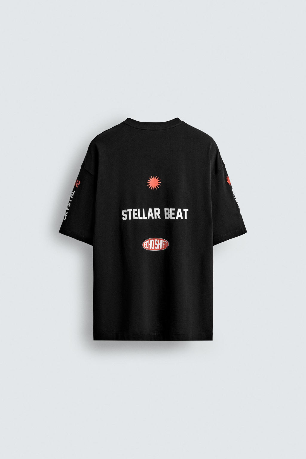 T-SHIRT WITH CONTRAST GRAPHICS - Zara фото 8