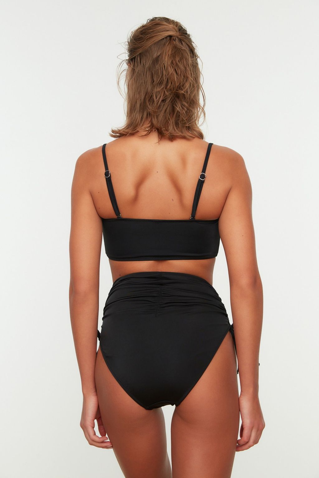 TRENDYOLMILLA Siyah Tunelli Yuksek Bel Hipster Bikini Alt? TBESS21BA0342  фото 4