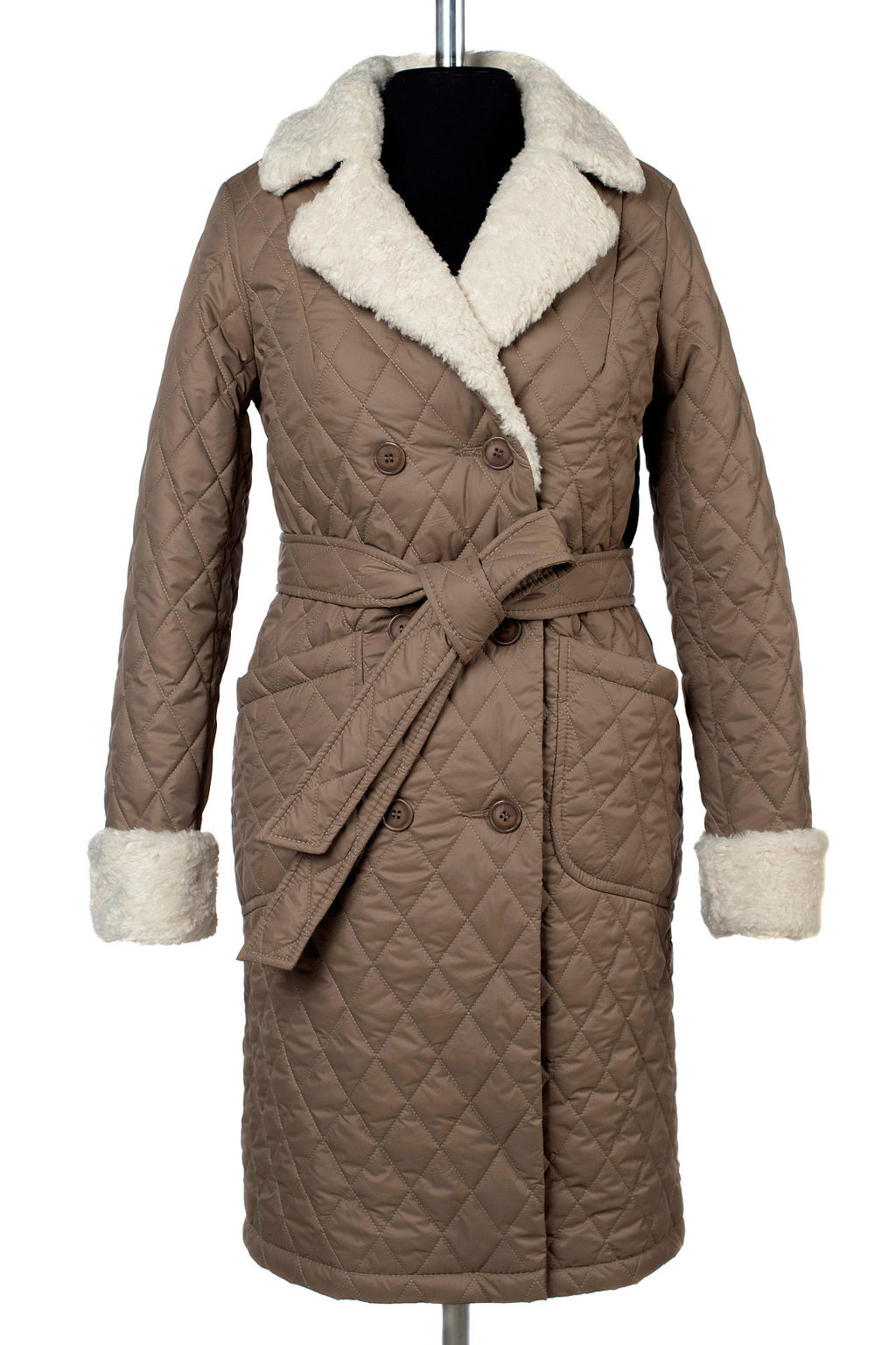 05-2136 Куртка женская зимняя (пояс) - El podio фото 9