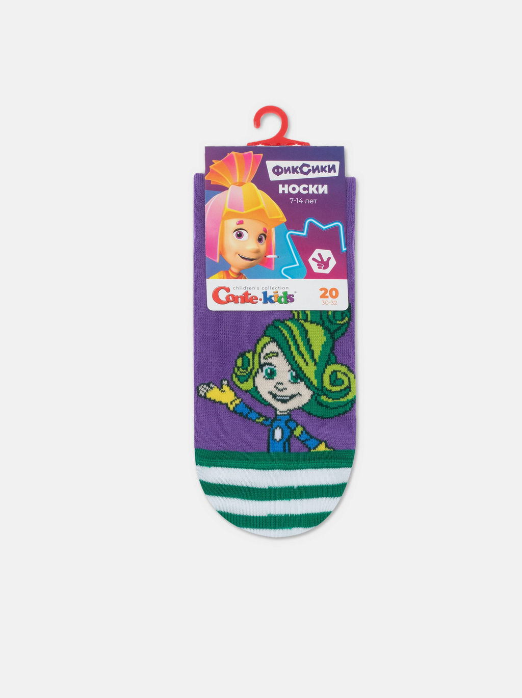 Цена за 2 пары CONTE-KIDS ФИКСИКИ Носки детские фиолетовый
