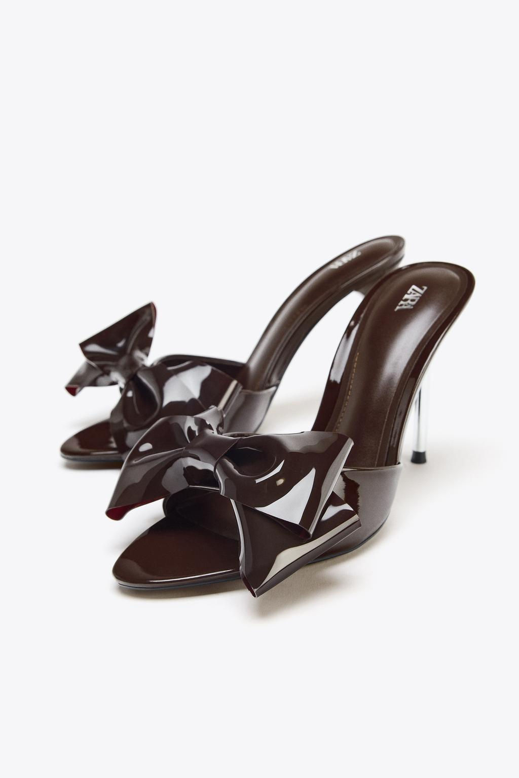 BOW HEELED SANDALS - Zara фото 4