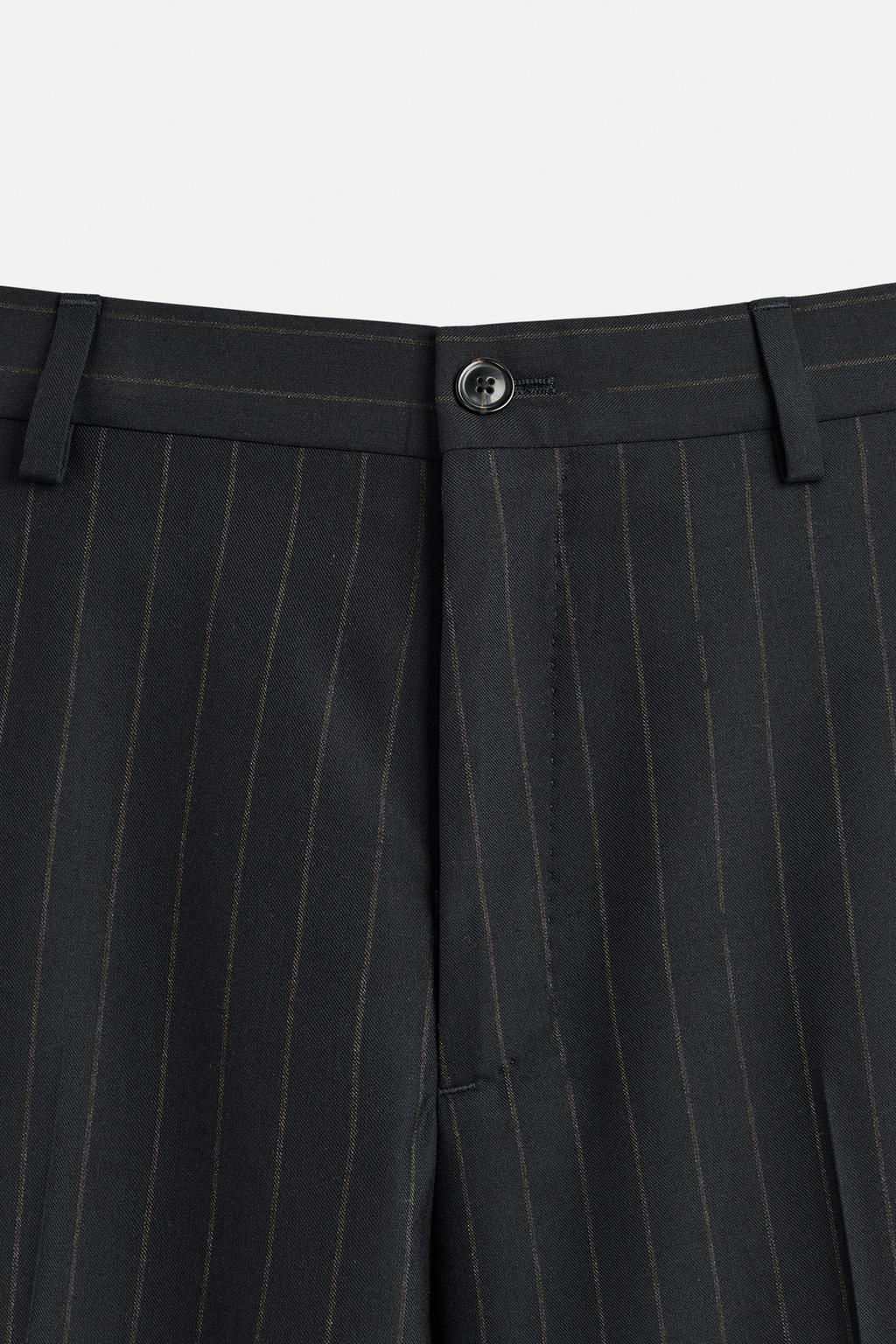 PINSTRIPE SUIT TROUSERS - Zara фото 7