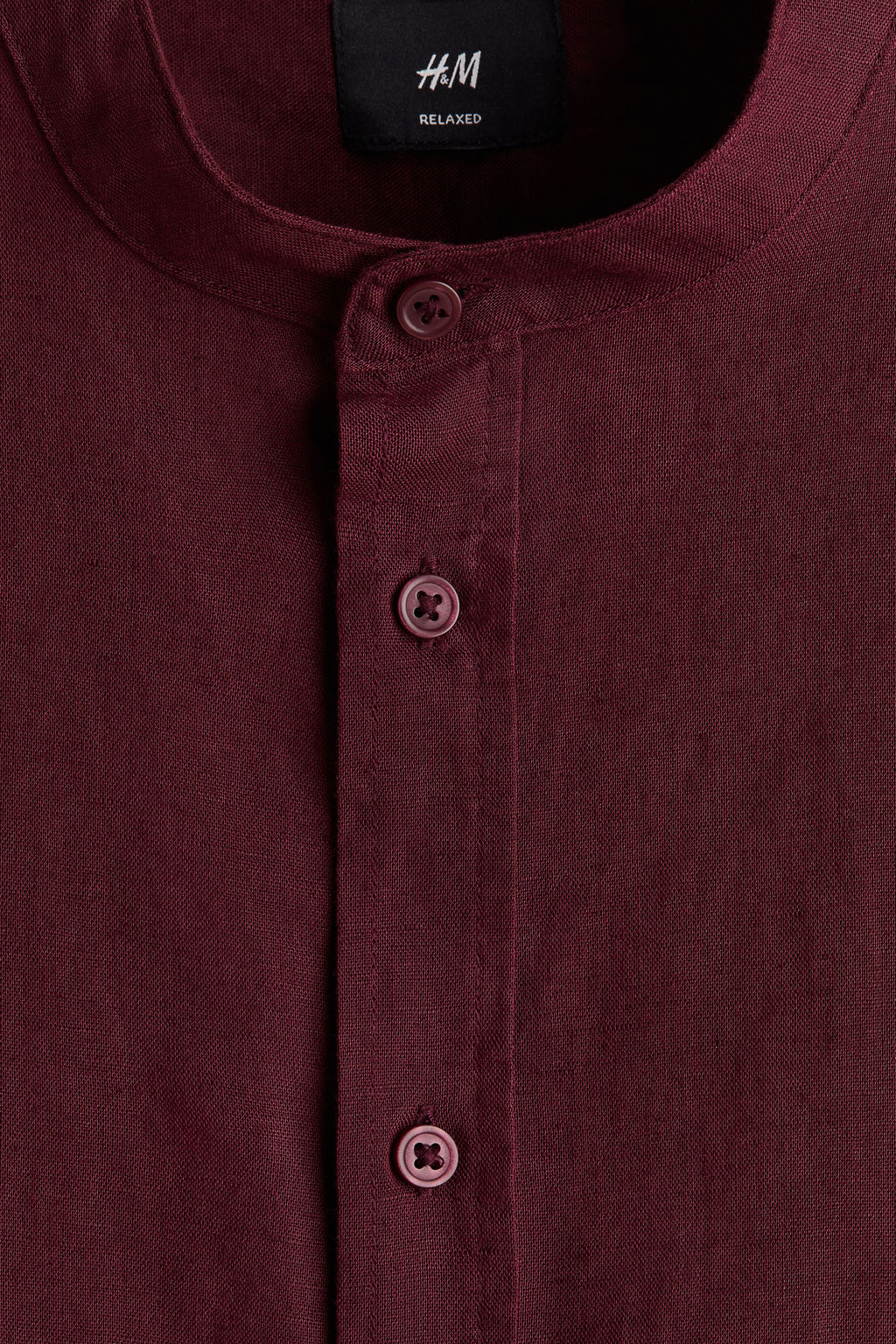 Camisa en mezcla de lino Relaxed Fit - H&m фото 8