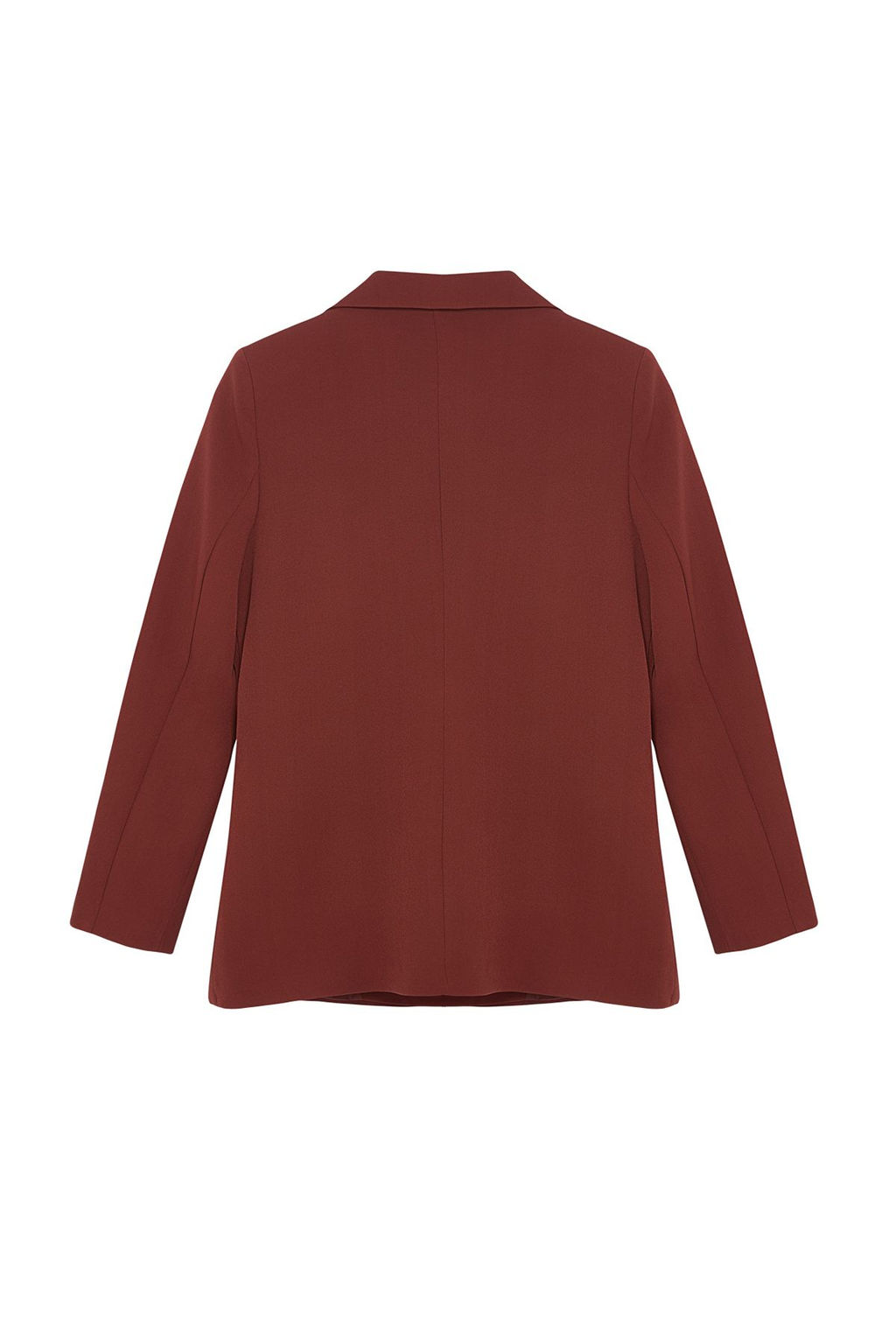 Koyu Kahverengi Regular Astarl? Kruvaze Kapama Dokuma Blazer Ceket TWOAW21CE0264
