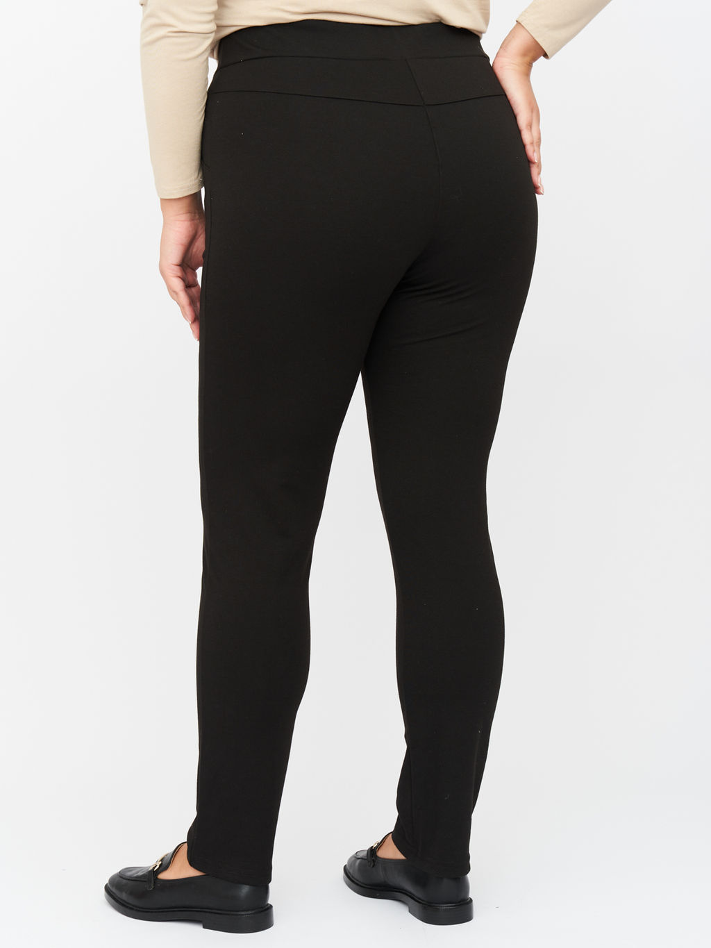 Брюки из плотного трикотажа BB13606BLK01