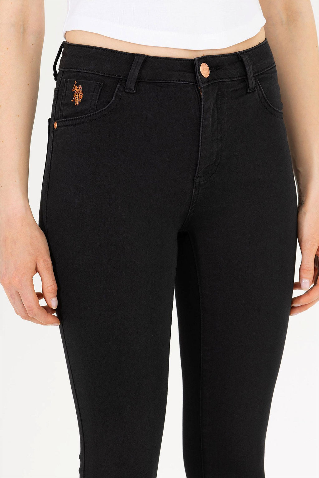 ЧЕРНЫЕ БРЮКИ ИЗ ДЕНИМА - U.s. polo assn фото 12