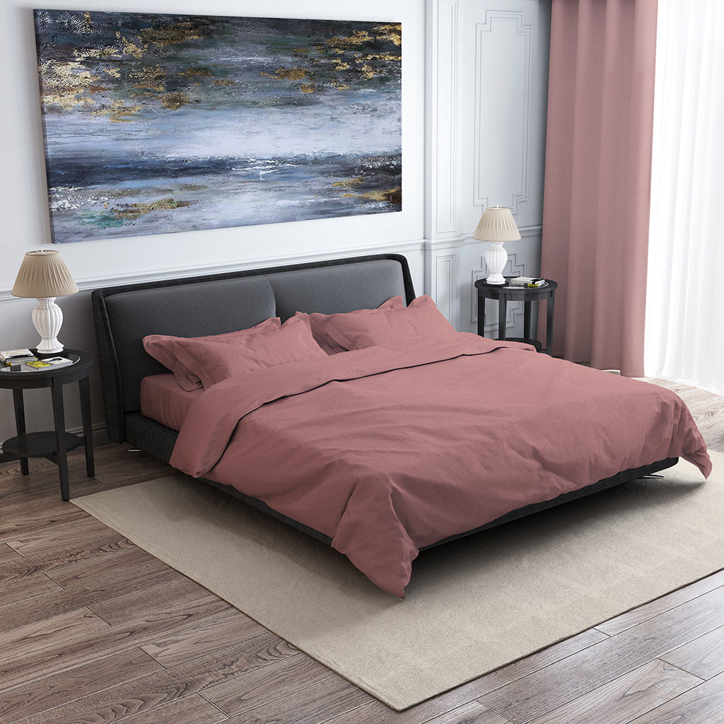 Пододеяльник 2-х спальный Мягкий лиловый 175х215см, сатин 108г/м2, хлопок 100%, упаковка классическая ПВХ 28х41см, Домашняя мода (Россия)  фото 2