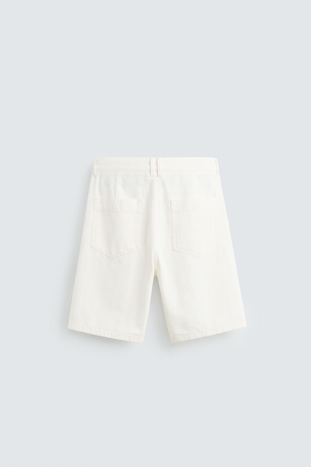 PLEATED RELAXED FIT BERMUDA SHORTS - Zara фото 17