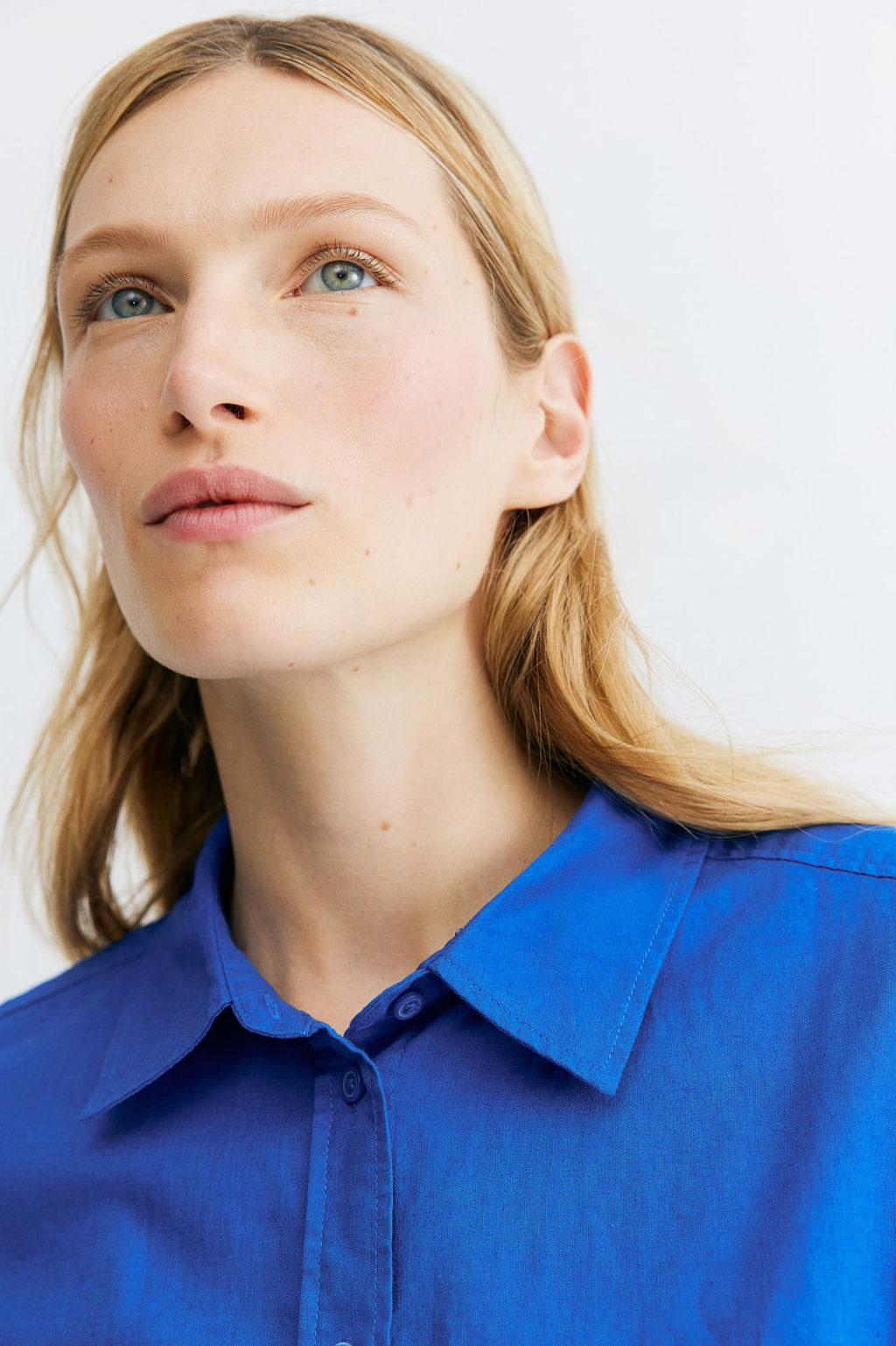 Camisa en mezcla de lino - H&m фото 3