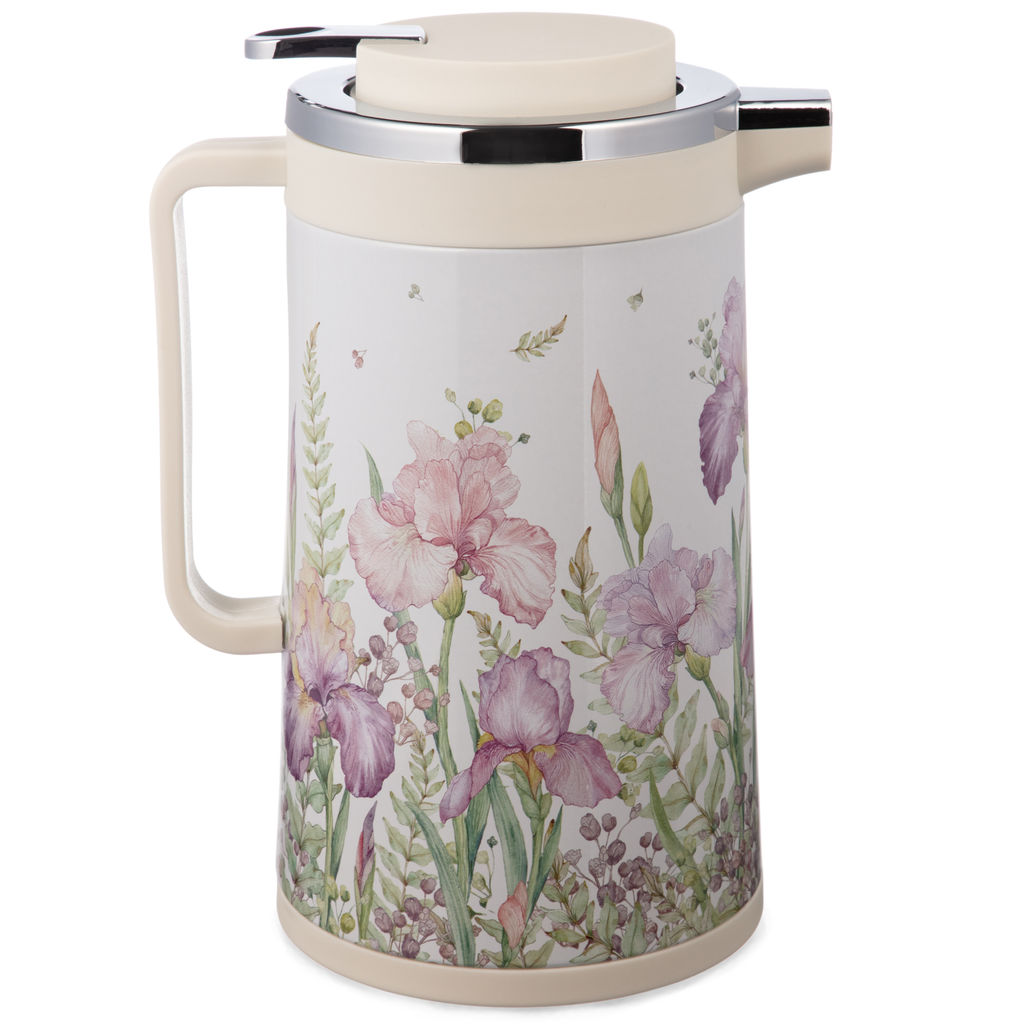 ТЕРМОС СО СТЕКЛЯННОЙ КОЛБОЙ, 950 МЛ, КРЫШКА С КЛАПАНОМ, СЕРИЯ IRISES