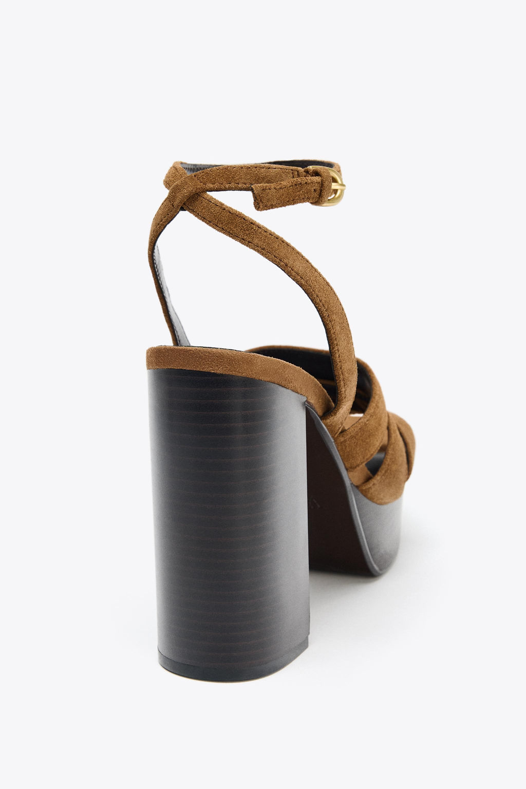 PLATFORM SPLIT SUEDE SANDALS - Zara фото 13