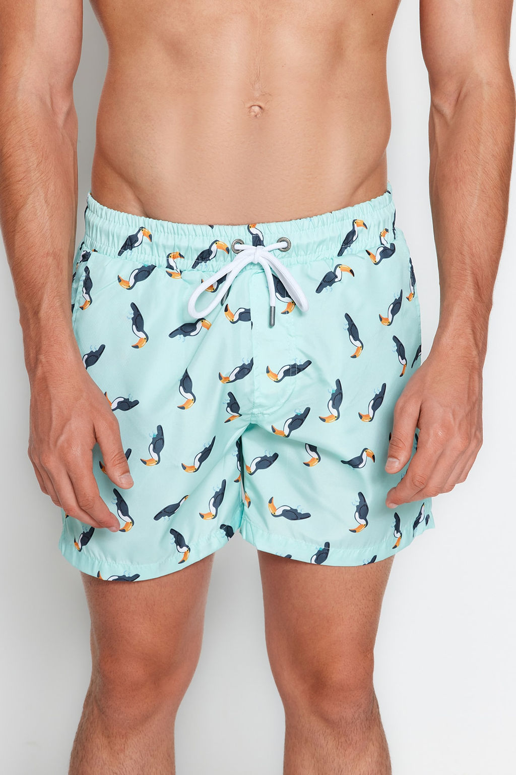 TRENDYOL MAN Mavi Bask?l? Standart Boy Deniz Sortu TMNSS20DS0014 - Trendyolmilla фото 4