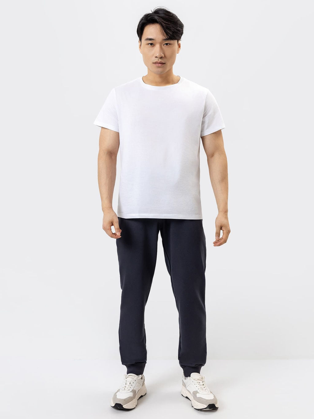 Мужские брюки в сером цвете графит 181143