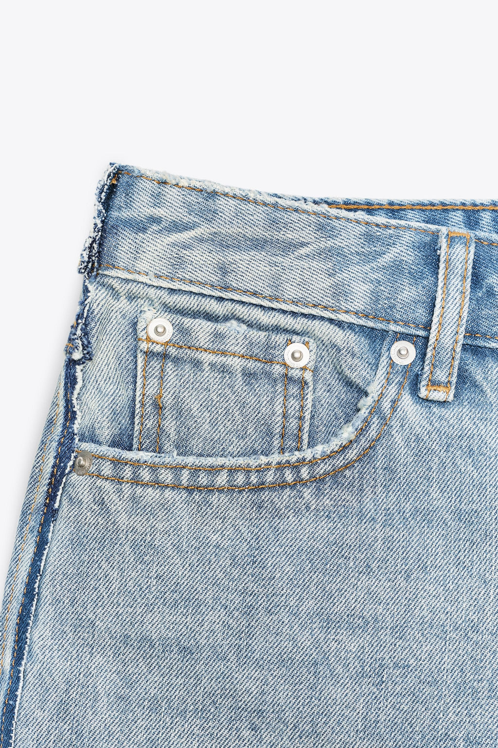 ZW COLLECTION MID-WAIST DENIM SHORTS - Zara фото 7