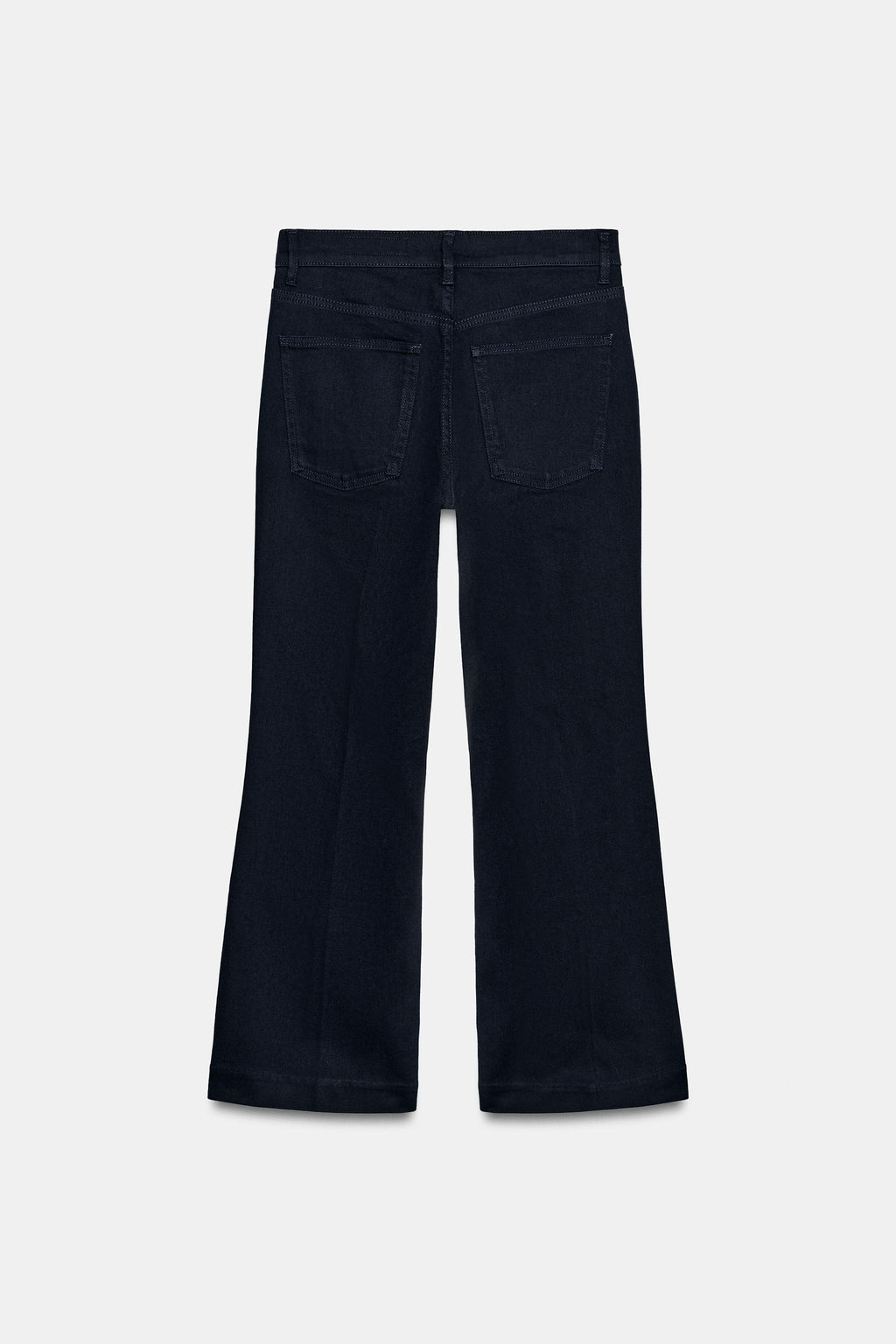JEANS ZW COLLECTION CROPPED FLARE TIRO MEDIO / Marino - Zara фото 6