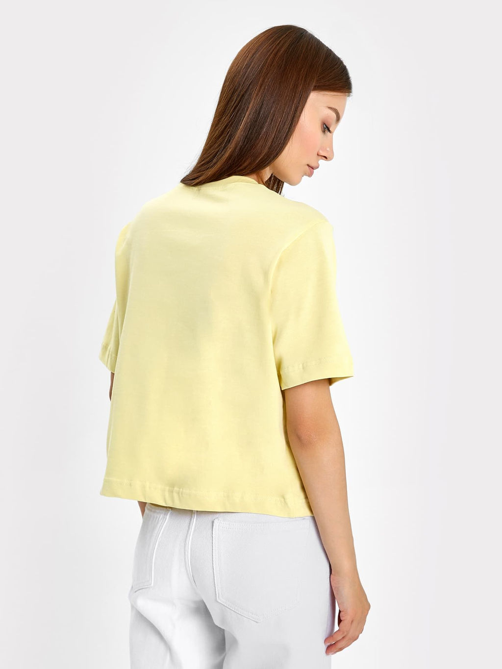 Футболка женская в пыльно-желтом оттенке пыльный желтый 302862 - Mark formelle фото 3
