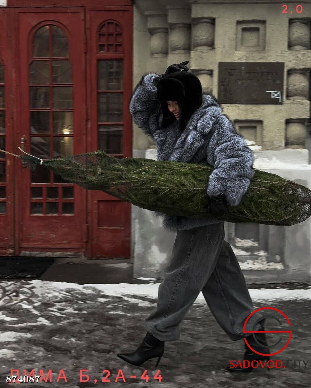 Шуба женская из искусственного меха - Fiona фото 4