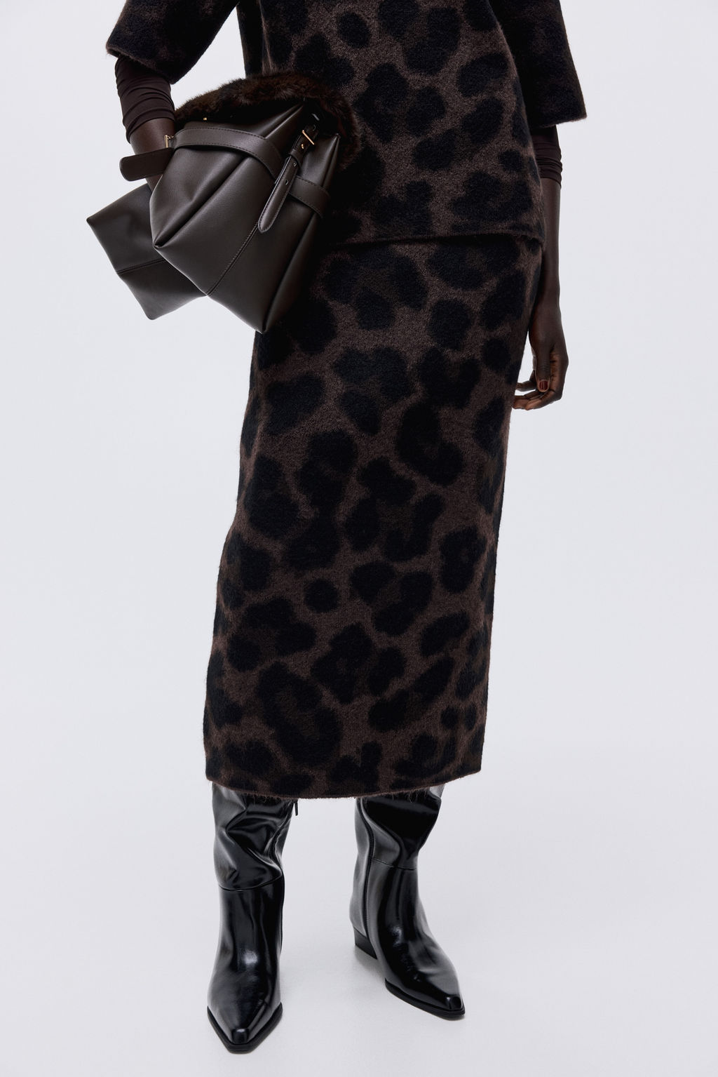 Falda en punto jacquard - H&m фото 5