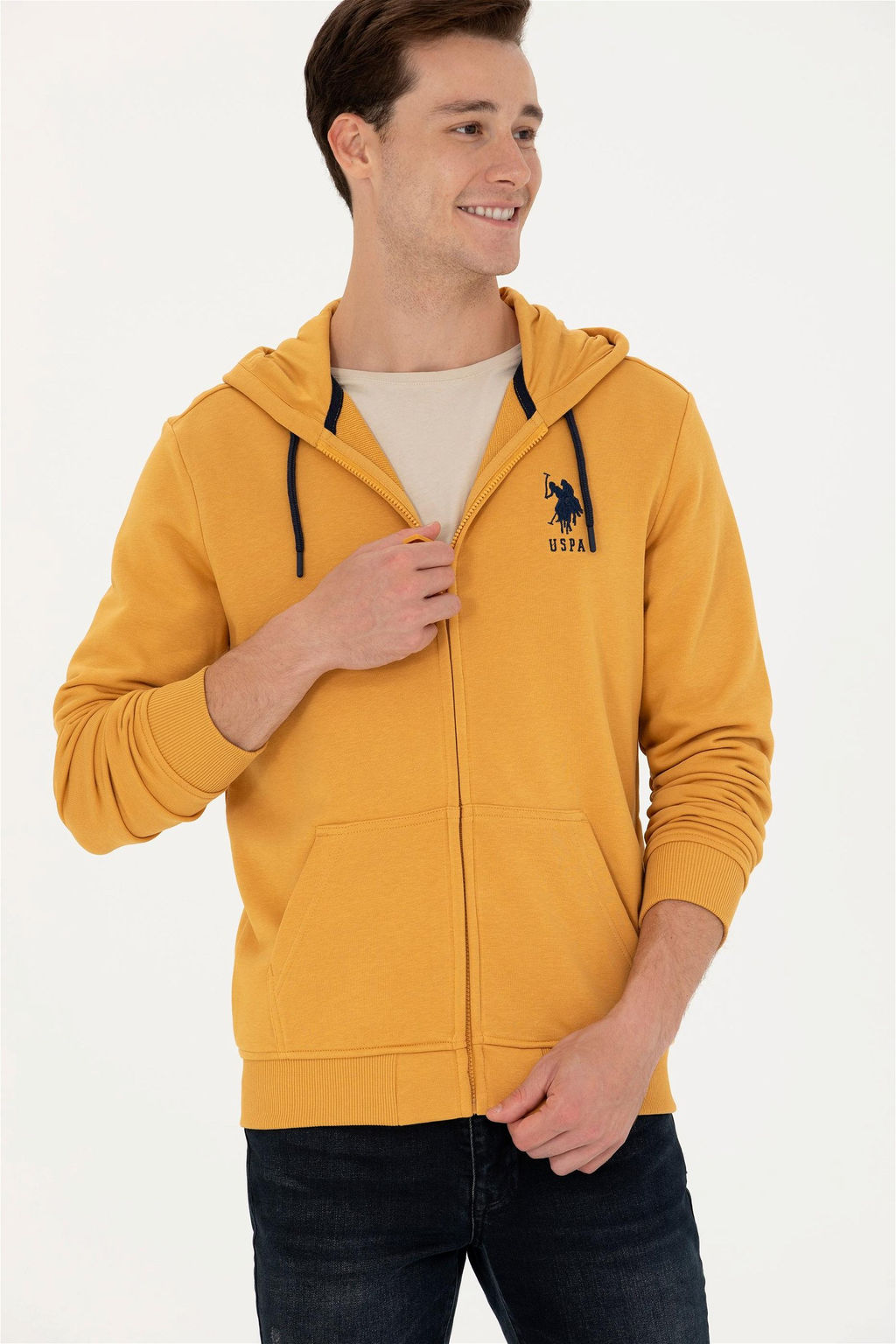 U. S. Polo Assn / Мужской горчичный свитшот - U.s. polo assn фото 13