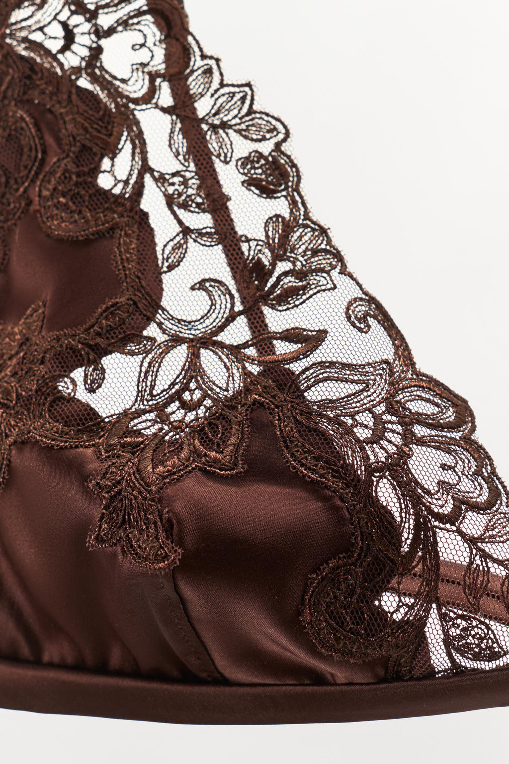 SATIN LACE TRIANGLE BRALETTE - Zara фото 14