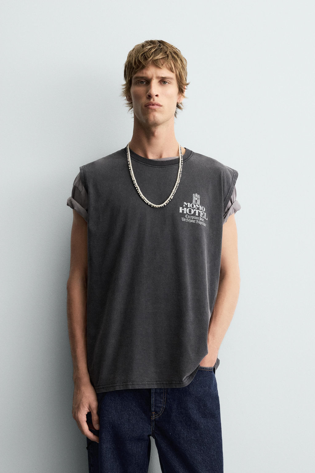 WASHED PRINT TANK TOP - Zara фото 2