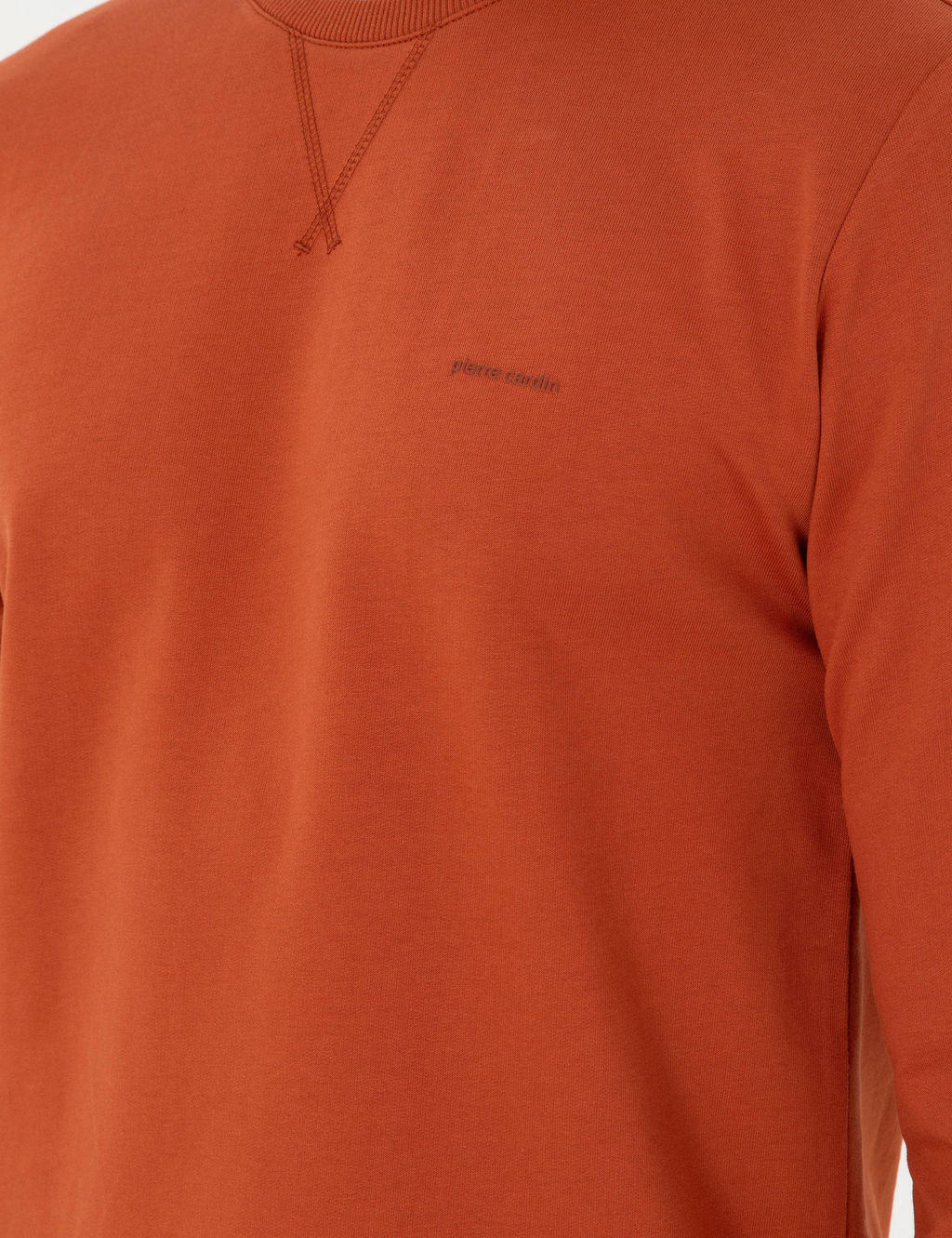 Kiremit Regular Fit Bisiklet Yaka Basic Sweatshirt