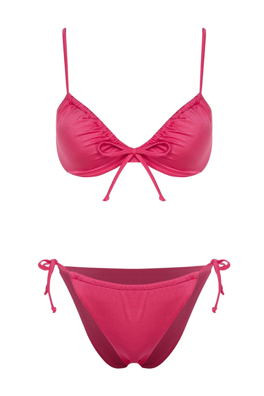 TRENDYOLMILLA Yesil Balkonet Tunelli Brazilian Bikini Tak?m? TBESS22BT0021  фото 30