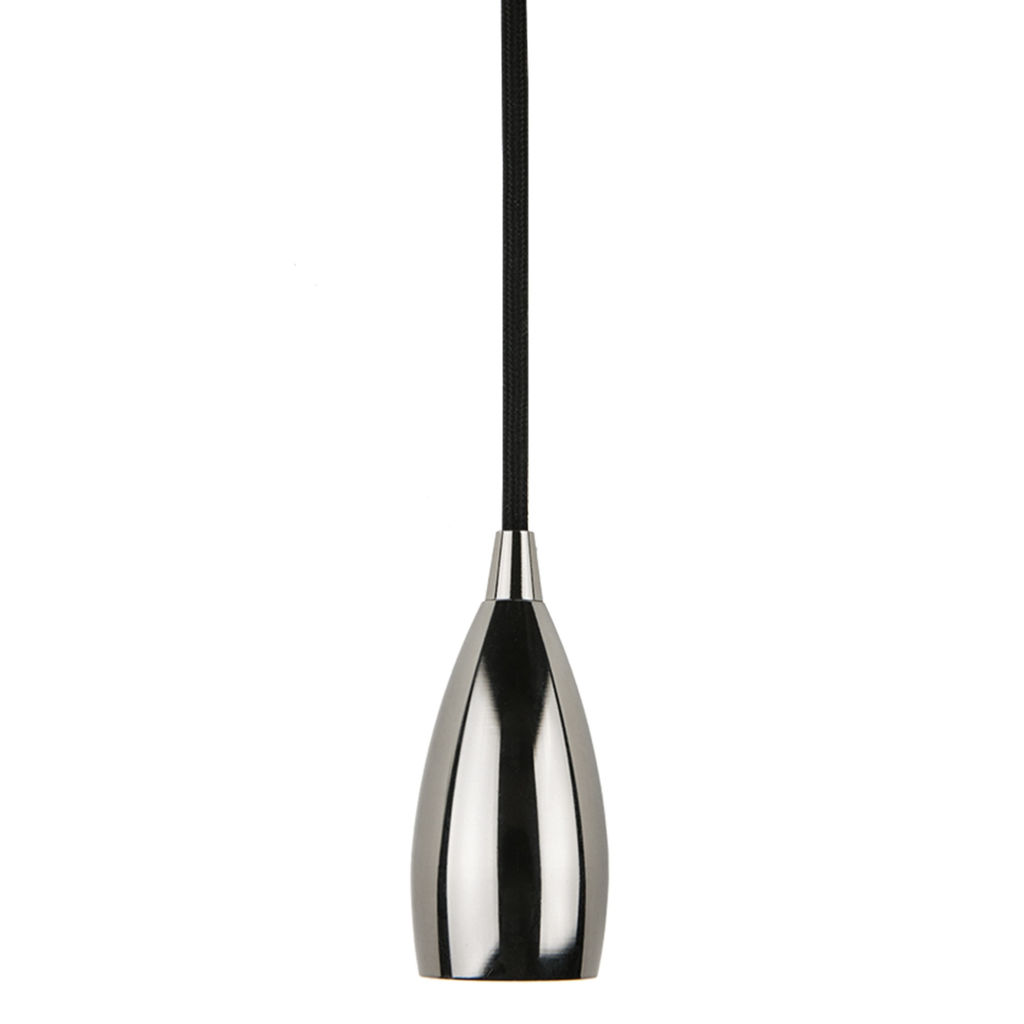 DLC-T-S32/E27 TS/1M/BL PEARL BLACK Патрон декоративный, серия Techno, с проводом (1м) и креплением. Материал алюминий. Цвет черный жемчуг. ТМ Uniel.