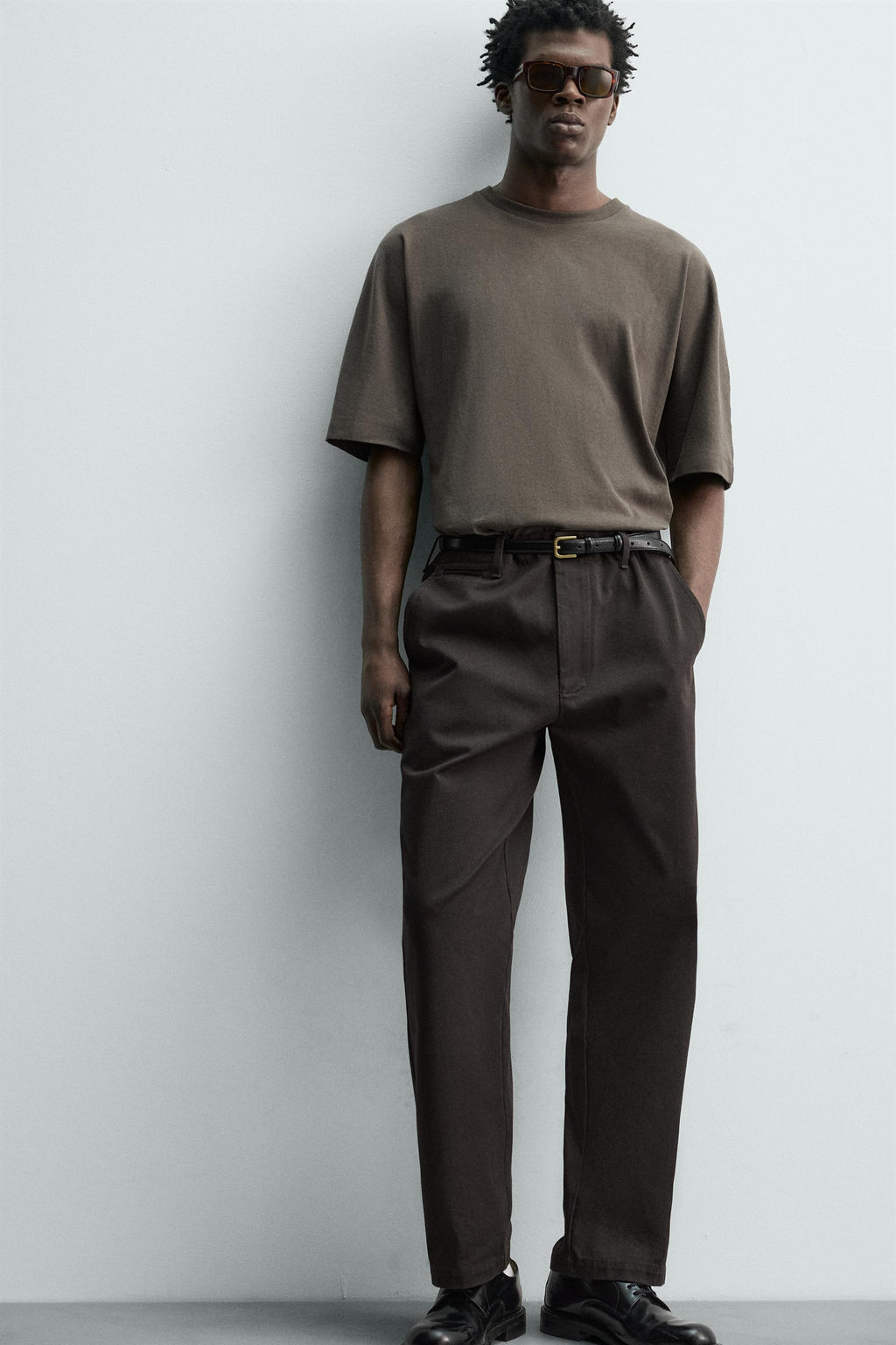 REGULAR FIT CHINO TROUSERS - Zara фото 6