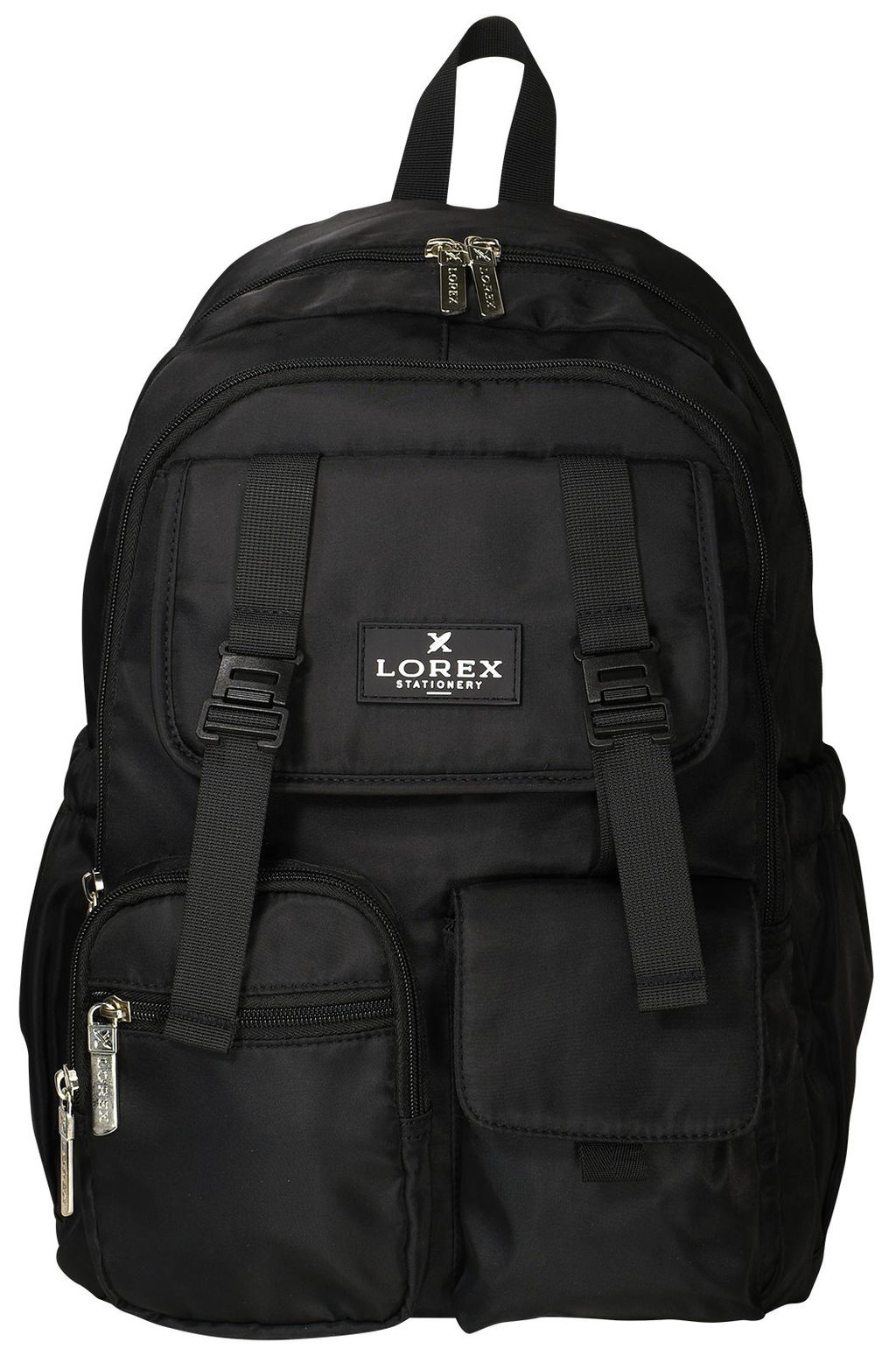 Рюкзак LOREX ERGONOMIC M17 TOTAL BLACK 19 л черн. 43x29x15 см 2 отд. молния, фастексы унив...