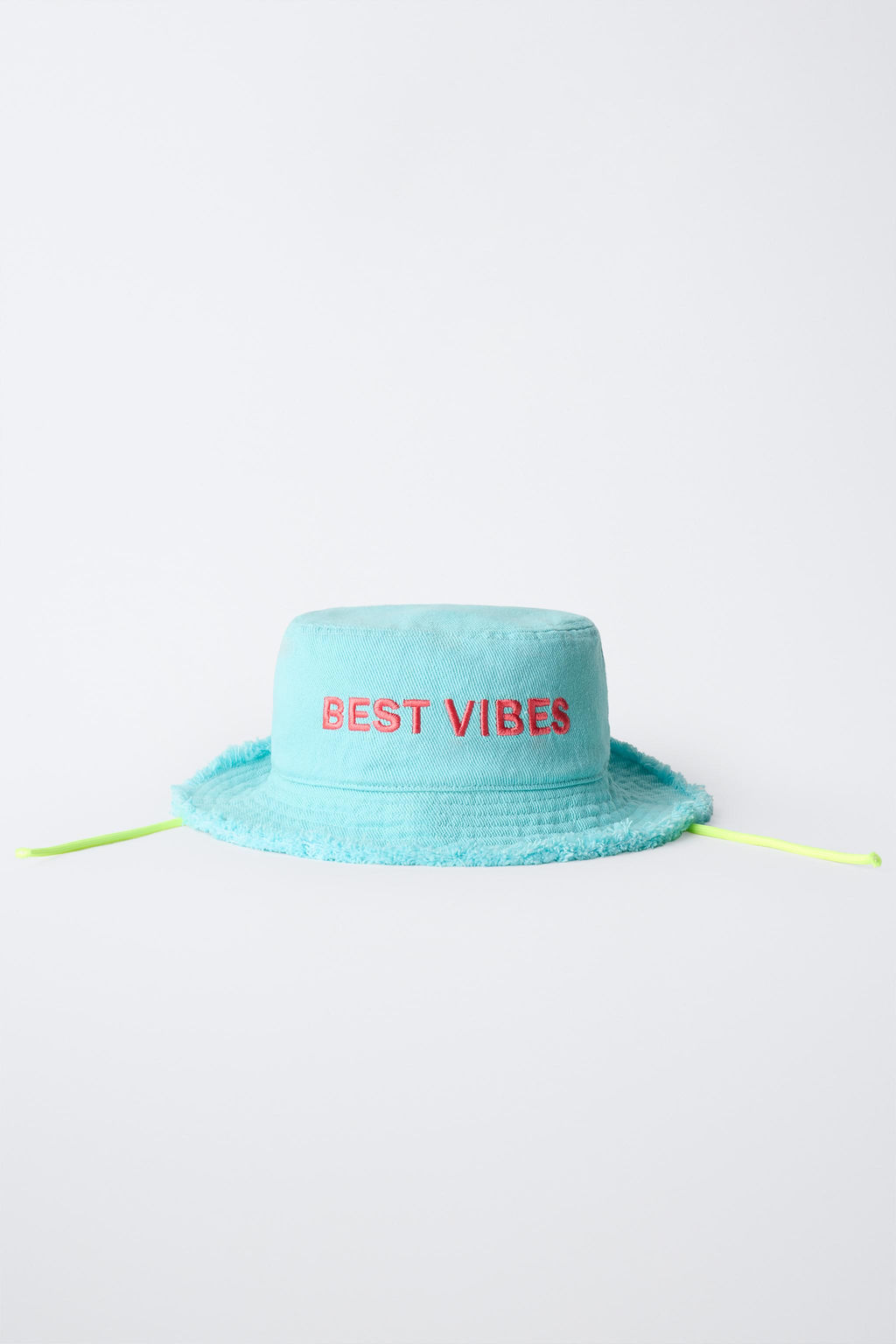 GORRO BOB TEXTO BORDADO / Turquesa - Zara фото 4