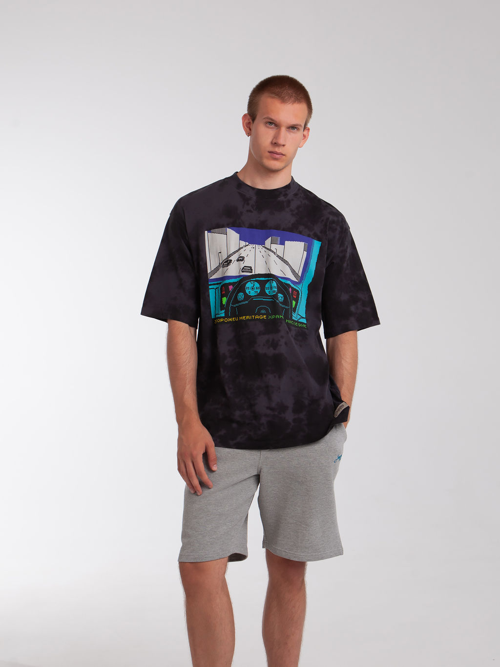 Футболка ЗАПОРОЖЕЦ Gonki Game Loose Fit Tiy Die BLACK  фото 4
