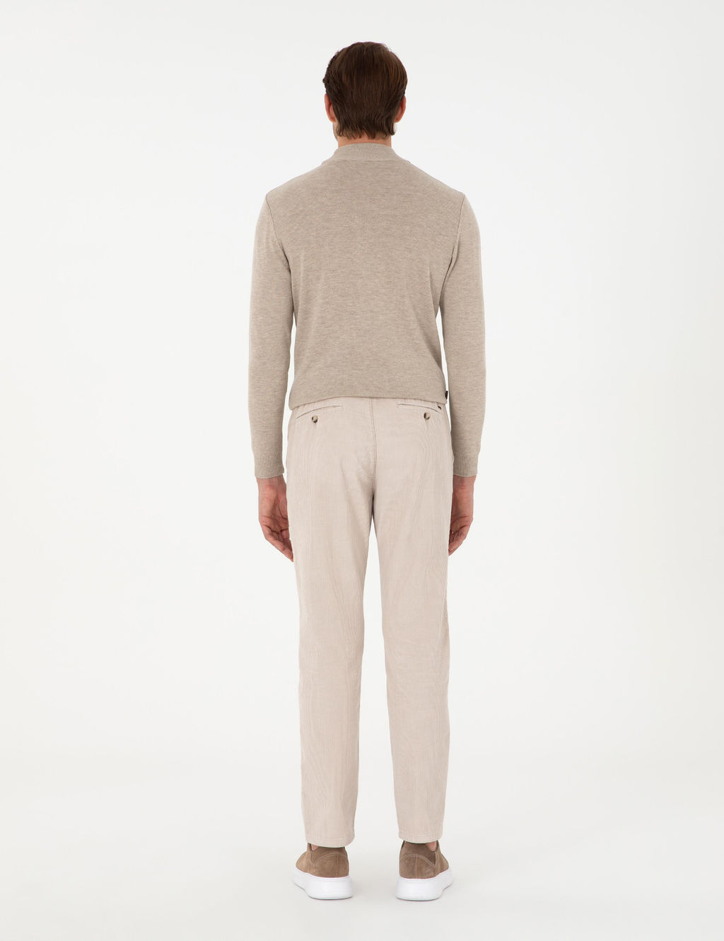 Bej Carrot Fit Kanvas Pantolon - Pierre cardin фото 4