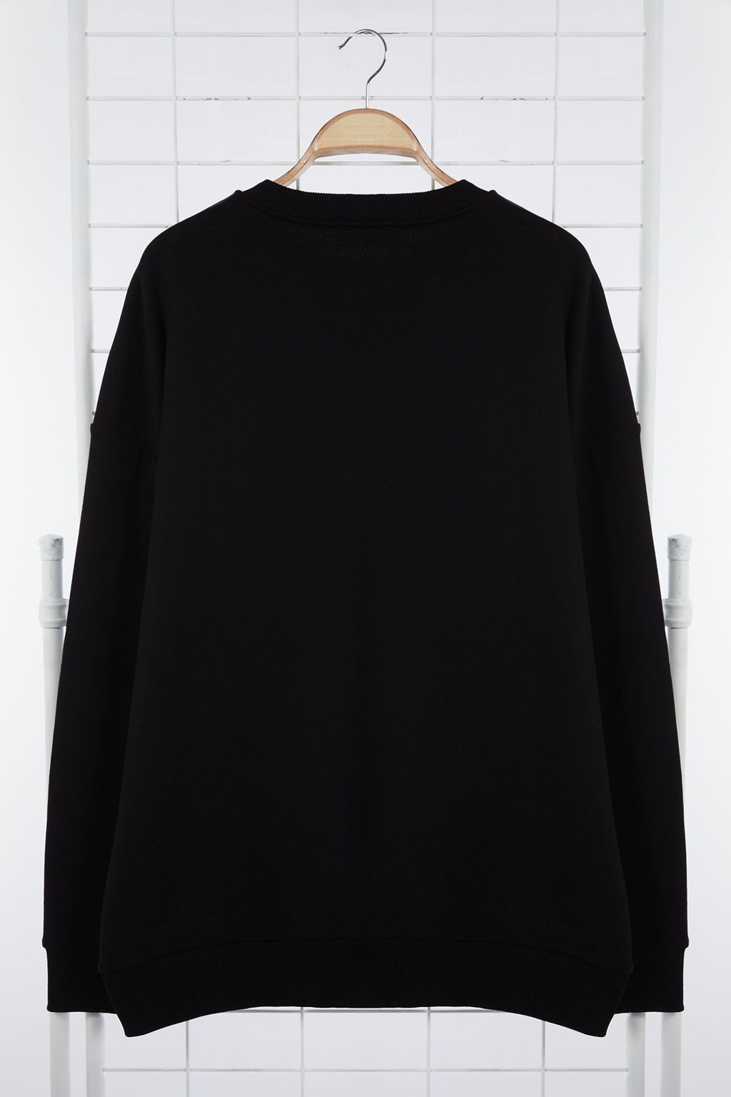 TRENDYOL MAN Gri Oversize/Genis Kesim Yaz? Bask?l? Buyuk Beden Sweatshirt TMNAW25AO00026 - Trendyolmilla фото 9