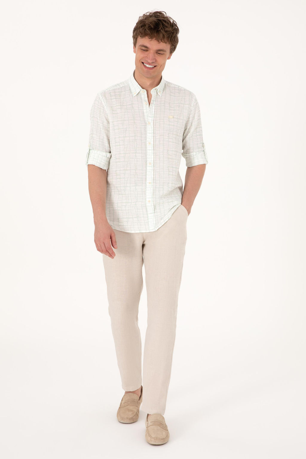 Erkek Su Ye_ili Uzun Kollu G_mlek Sepette S_rpriz _ndirim - U.s. polo assn фото 4