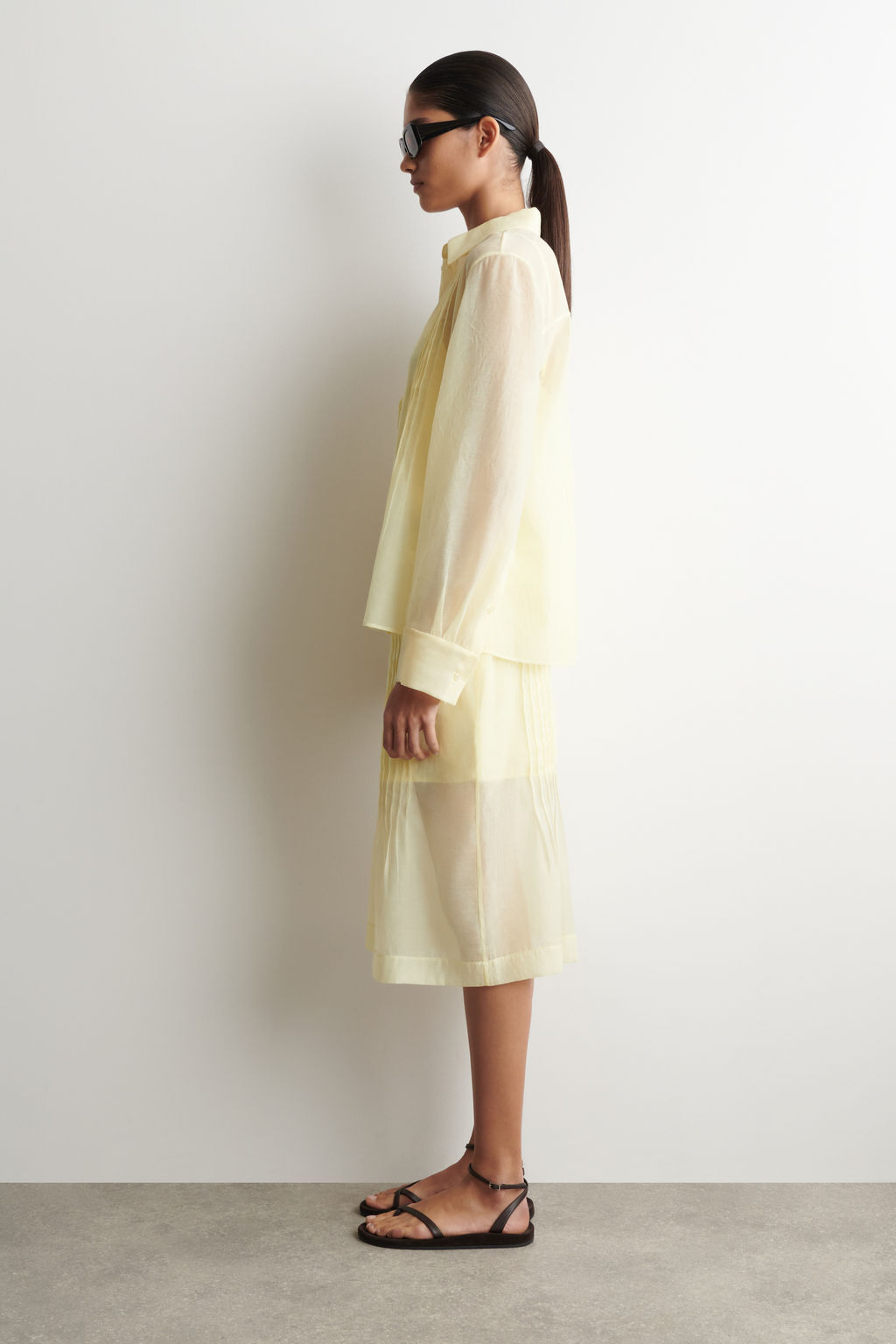 FALDA TRANSPARENTE CON DETALLE DE PLIEGUES - H&m фото 5