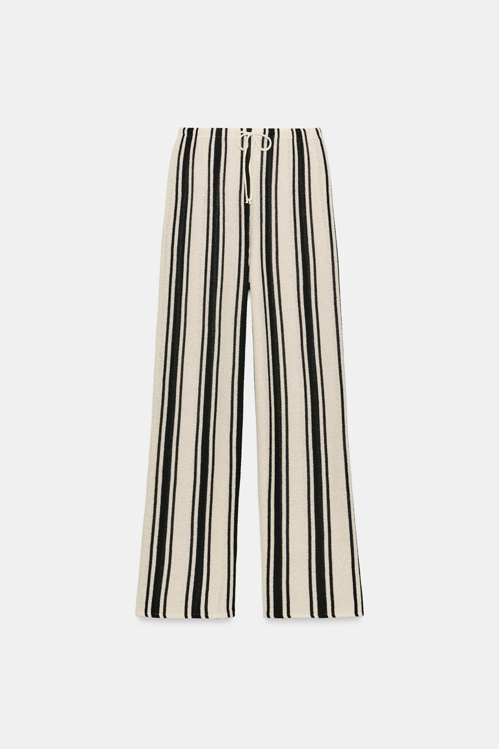 PANTAL?N R?STICO WIDE LEG / Crudo / Negro - Zara фото 6