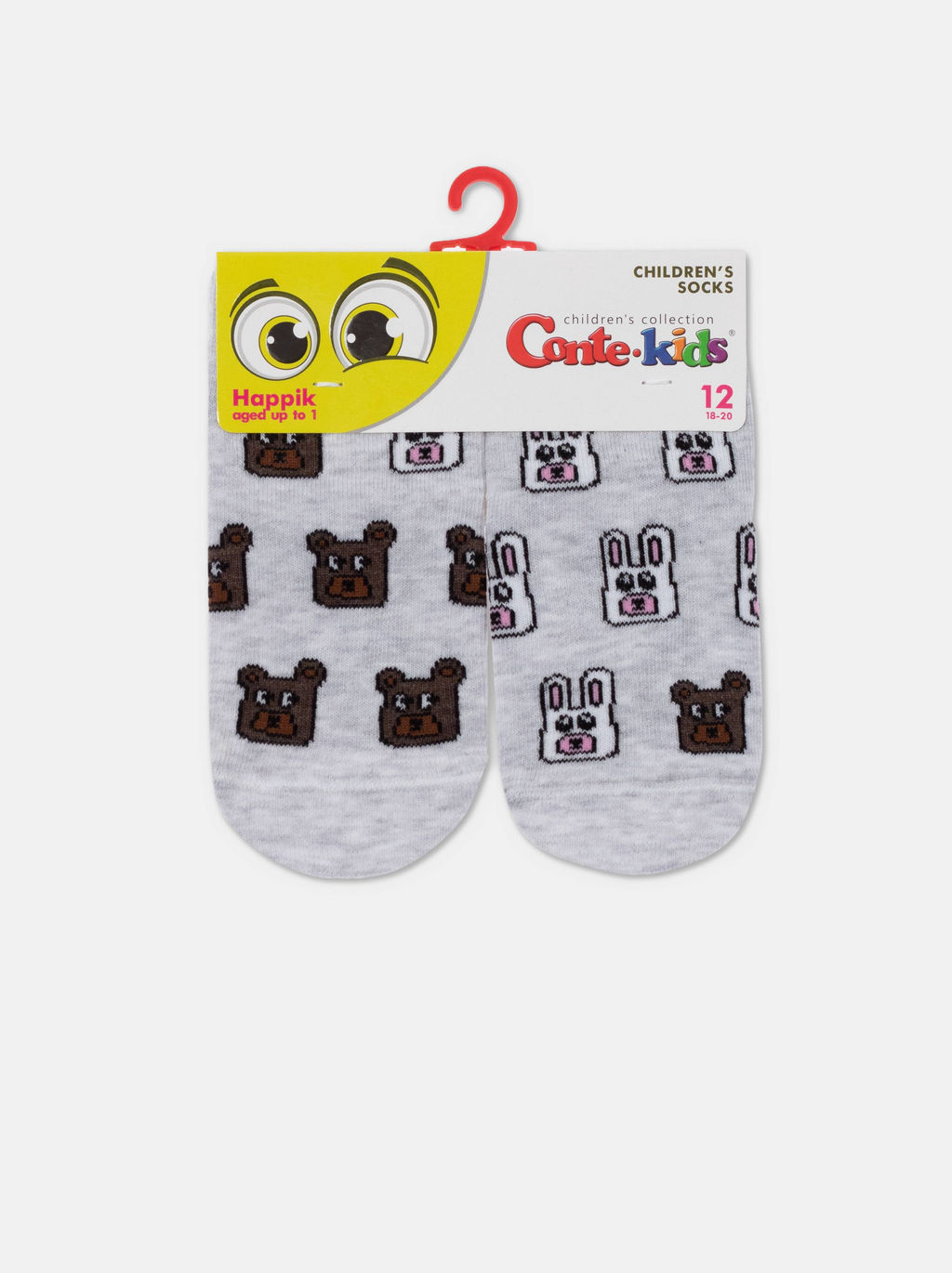 Цена за 2 пары CONTE-KIDS ВЕСЕЛЫЕ НОЖКИ светло-серый