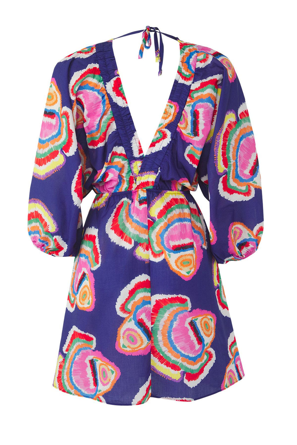 TRENDYOLMILLA K?rm?z? Mini Dokuma Balon Kollu %100 Pamuk Plaj Elbisesi TBESS25EL00082  фото 6