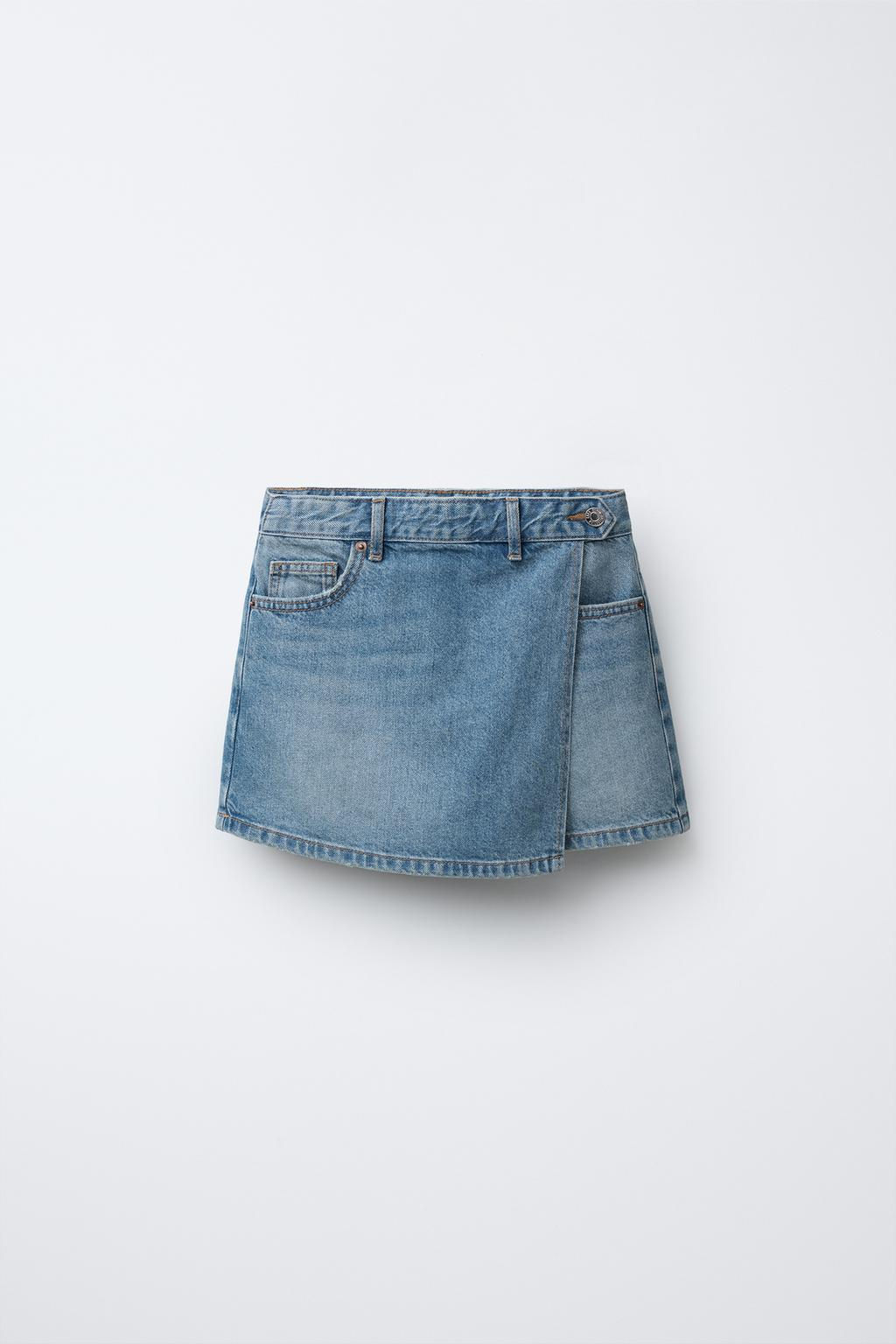 DENIM BERMUDA SKORT - Zara фото 8