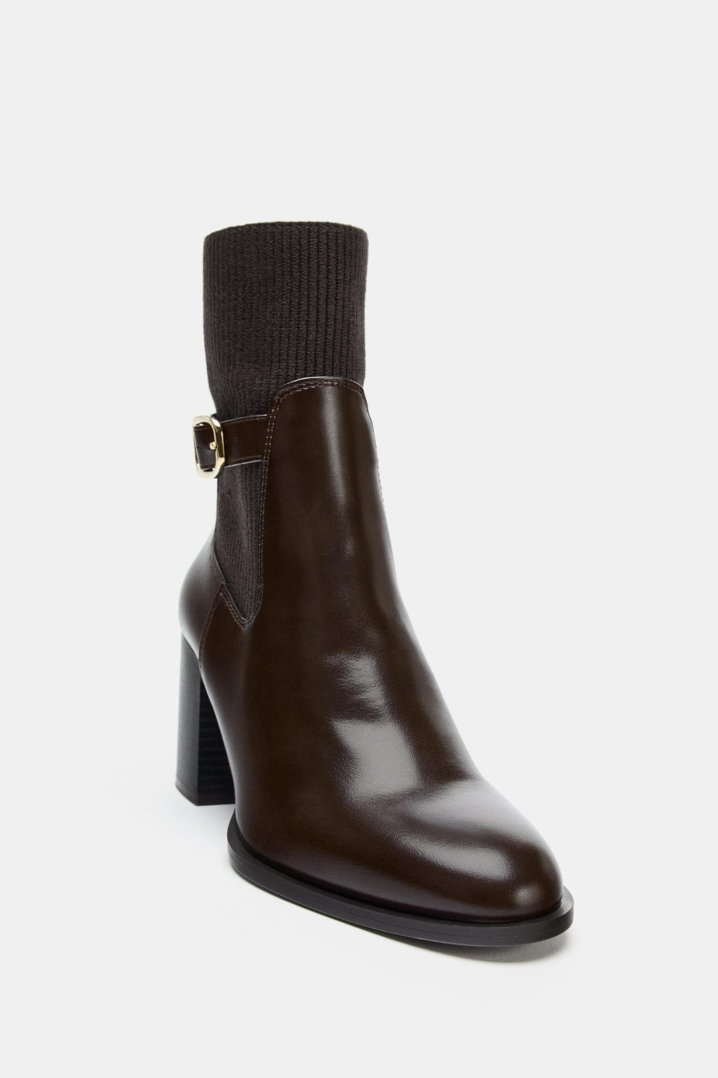 FABRIC UPPER HEELED ANKLE BOOTS - Zara фото 5