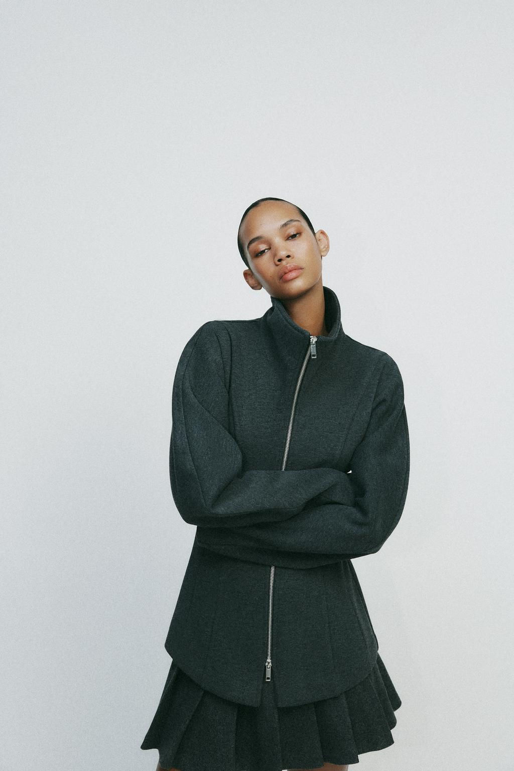 FITTED JACKET WITH BALLOON SLEEVES - Zara фото 4