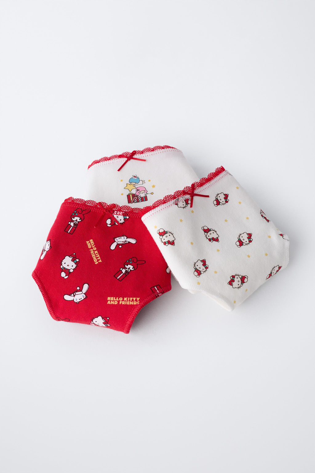 AGES 6-14 / THREE-PACK OF HELLO KITTY  SANRIO BRIEFS - Zara фото 6